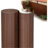 Springos PVC pārklājuma maskēšanas paklājiņš 400x100 cm balkonam, terasei, žogam, brūns Nojumes un aksesuāri
