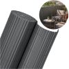 Springos PVC pārklājuma maskēšanas paklājiņš 500x100 cm balkonam, terasei, žogam, tumši pelēks Nojumes un aksesuāri