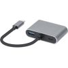 Ibox Hub USB Typ-C 4w1 USB 3.0 + PD 100W + HDMK 4k30Hz + VGA FullHD USB / Type-C Hub