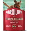 Carnilove Carnilove Dog Pouch Karma mokra dla psów Indyk i bażant z liśćmi maliny 300 g Suņu barība