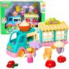 LeanToys Auto Lodziarnia Z Napędem Figurka Dziewczynki Desery Klocki Zestaw Mašīnas un piederumi