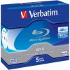 Matricas BD-R Verbatim 25 GB 6x Single Layer 5 Pack Jewel CD DVD Matricas Diski