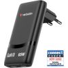 Lādētājs Verbatim Fold n Go GaN 65W 2-Port Black Зарядные устройства