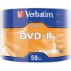 Matricas DVD-R Data Life Verbatim 4.7GB 16x 50 Pack Matt Silver Wrap Spindle CD DVD Matricas Diski