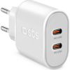 Lādētājs SBS 2x USB-C 45W Зарядные устройства