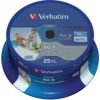 BD-R Verbatim 25GB 6x Datalife 25 Pack Spindle Wide Printable no ID CD DVD Matricas Diski