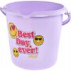 Keeeper Spainis deko 10L Ilvie "Emoji Best Day" Ø30x28cm violets Telpu uzkopšana