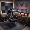 Krzesło biurowe Diablo Chairs Fotel gamingowy materiałowy czarny Diablo X-Horn 2.0 Burned Black Normal Jaunumi, mēbeles, māja