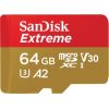 SanDisk карта памяти microSDXC 64GB Extreme V30 A2  + адаптер