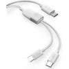 Adapteris SBS Splitter-Y USB-C 2.0 1.5m 60W PD Data USB kabeļi
