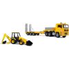 bruder MAN TGA low loader with JCB MIDI backhoe loader, model vehicle Jaunumi, Bērnu preces