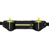 Hip bag with bottles AVENTO 44RA Black/Fluorescent yellow Skriešanas mugursomas