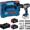 Bosch Powertools tool set cordless impact drill 18 volts 110 Nm with 2 batteries 5.0 Ah and bit set in L-BOXX (boxed) Jaunumi -Dārzam