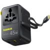 Baseus PicoGo AG11 Fast Universal Зарядное устройство 45W / космический чёрный Зарядные устройства