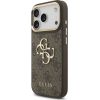 Guess 4G Big 4G Classic Logo Big Strap Metal Buttons Case for iPhone 17 Pro Коричневый Чехлы - альтернативные