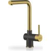 Pyramis KITCHEN TAP MANDOLIN PVD GOLD & PEARL BLACK STAIN 090928401 Izlietnes maisītāji krāni