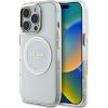 Guess IML Metal Colored Circle Classic Logo MagSafe Защитный чехол для iPhone 16 Pro Max / белый Чехлы - альтернативные