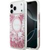 Guess Resin Bottom Glitter MagSafe Case Защитный чехол для iPhone 17 Pro Max / розовый Чехлы - альтернативные