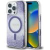 Guess HC Resin Bottom Glitter Case Защитный чехол для iPhone 16 Pro Max MagSafe / фиолетовый Чехлы - альтернативные