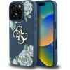 Case Guess Grained Roses Big 4G logo Защитный чехол для iPhone 16 Pro / синий Чехлы - альтернативные