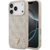 Guess Leather 4G Triangle Strass MagSafe Case Защитный чехол для iPhone 17 Pro / розовый Чехлы - альтернативные