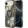 Guess IML Glitter Flowers Triangle MagSafe case Защитный чехол для iPhone Air / чёрный Чехлы - альтернативные
