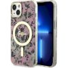 Guess GUHMP14MHCFWSP Hardcase Flower MagSafe Защитный чехол для iPhone 14 Plus / 15 Plus 6.7" / розовый Чехлы - альтернативные