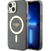Guess GUHMP14SHCMCGK Glitter Gold MagSafe Защитный чехол для iPhone 14 / 15 / 13 6.1" / чёрный Чехлы - альтернативные