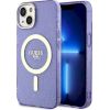 Guess GUHMP14MHCMCGU Hardcase Glitter Gold MagSafe Защитный чехол для iPhone 14 Plus / 15 Plus 6.7" / фиолетовый Чехлы - альтернативные