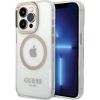 Guess GUHMP15XHTRMD Metal Outline Magsafe Защитный чехол для iPhone 15 Pro Max 6.7" / золотой Чехлы - альтернативные