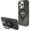 Guess GUHMP15LHRSGSK Hardcase Ring Stand Script Glitter MagSafe Защитный чехол для iPhone 15 Pro 6.1" / чёрный Чехлы - альтернативные