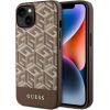 Guess GUHMP14MHGCFSEW GCube Stripes MagSafe Защитный чехол для iPhone 14 Plus / 15 Plus 6.7" / коричневый Чехлы - альтернативные