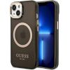 Guess GUHMP14MHTCMK Hardcase Gold Outline Translucent Mag Защитный чехол для iPhone 14 Plus / 15 Plus 6.7" / чёрный Чехлы - альтернативные