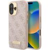 Guess GUHMP16SU4GPRP Hardcase 4G Logo Plate MagSafe Защитный чехол для iPhone 16 6.1" / розовый Чехлы - альтернативные