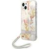Guess GUOHCP14MHFLSU Flower Strap Защитный чехол для iPhone 14 Plus / 15 Plus 6.7" / фиолетовый Чехлы - альтернативные
