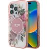 Guess GUHMP16XHFWBDCEP Hardcase IML Flower & Tonal Circle MagSafe Защитный чехол для iPhone 16 Pro Max 6.9" / розовый Чехлы - альтернативные