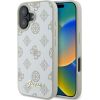 Guess GUHMP16SPGPYSH Защитный чехол для iPhone 16 6.1" Peony Script Logo MagSafe / белый Чехлы - альтернативные