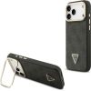 Case Guess 4G PU Triangle Logo & Stand Camera Magsafe Защитный чехол для iPhone 17 Pro Max / чёрный Чехлы - альтернативные