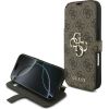 Guess Book 4G Metal Logo Case Защитный чехол для iPhone 17 Pro / коричневый Чехлы - альтернативные
