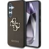 Guess Grained Big 4G Logo Small Classic Logo Case Защитный чехол для Samsung Galaxy S25 Plus / коричневый Чехлы - альтернативные