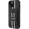 Guess 4G Stripes with wallet Magsafe Case Защитный чехол для iPhone 15 / чёрный Чехлы - альтернативные