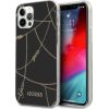 Guess GUHCP12LPCUCHBK Gold Chain Collection Защитный чехол для iPhone 12 Pro Max 6,7" / чёрный Чехлы - альтернативные