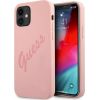 Guess GUHCP12SLSVSPI Script Vintage Защитный чехол для iPhone 12 mini 5,4" / розовый Чехлы - альтернативные