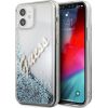 Guess GUHCP12SGLVSBL Glitter Vintage Script Защитный чехол для iPhone 12 mini 5,4" / синий Чехлы - альтернативные