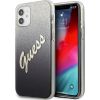 Guess GUHCP12SPCUGLSBK Glitter Gradient Script Защитный чехол для iPhone 12 mini 5,4" / чёрный Чехлы - альтернативные