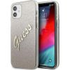 Guess GUHCP12SPCUGLSGO Glitter Gradient Script Hardcase Защитный чехол для iPhone 12 mini 5,4" / золотой Чехлы - альтернативные