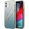 Guess GUHCP12SPCUGLSBL Glitter Gradient Script Защитный чехол для iPhone 12 mini 5,4" / синий Чехлы - альтернативные