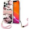 Guess GUHCP13XKCABPI Camo Strap Collection Защитный чехол для iPhone 13 Pro Max 6,7" / розовый Чехлы - альтернативные