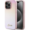 Guess GUHCP14LPSAIRSP Saffiano Iridescent Script Защитный чехол для iPhone 14 Pro 6.1" / розовый Чехлы - альтернативные