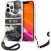 Guess GUHCP13XKCABBK Camo Strap Collection Защитный чехол для iPhone 13 Pro Max 6,7" / чёрный Чехлы - альтернативные